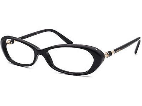 Jimmy Choo Women S Eyeglasses 54 807 Black Rose Gold Oval Etsy