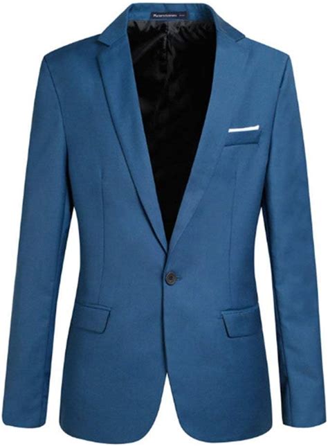 HX fashion Männer Nner Mantel Slim Fit Herren Sakko Freizeit Bussiness