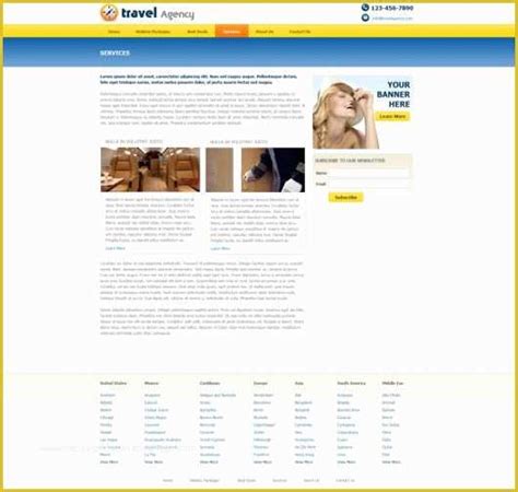 Free Travel Agency Website Templates Of Free Travel Agency Website