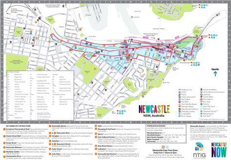 newcastle tourist map ontheworldmapcom