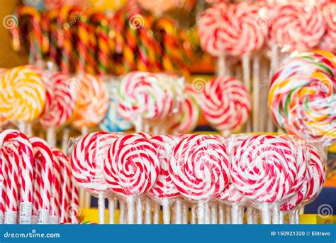 Many Colorful Lollipops Candy For Child Stock Photo Image Of Jelly