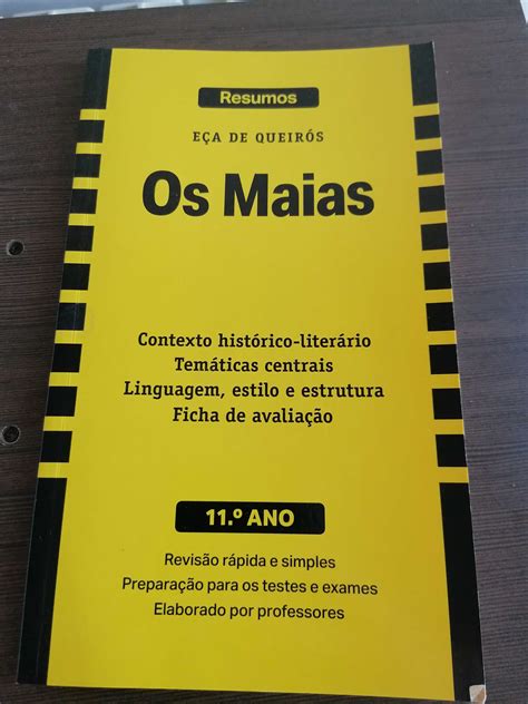 Livro De Resumos De Os Maias Santa Marinha E S O Pedro Da Afurada Olx