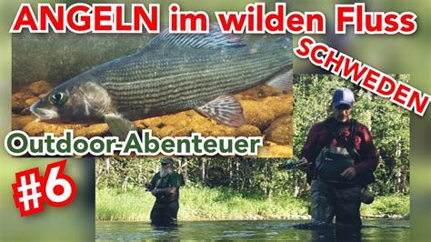 Sche Angeln Am Wilden Fluss In Schweden Outdoor Abenteuer