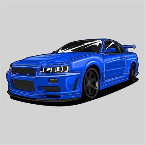 Premium Vector Perspective View Car Vector Illustration For