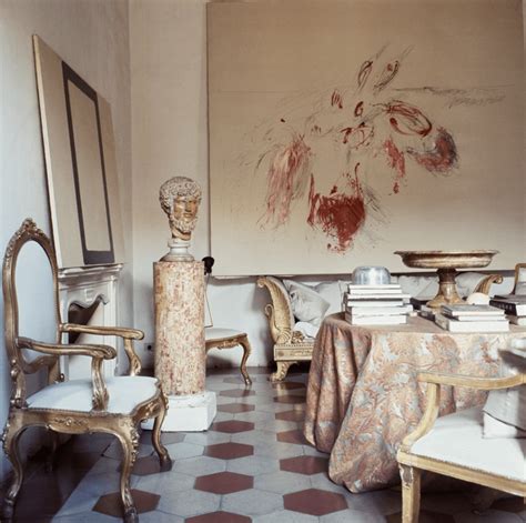 Male Living Space Cy Twomblys Apartment In Rome Vogue 1966 R