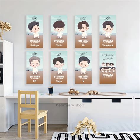 Hiasan Dinding Kayu Wall Hanging Poster Wood Bts In The Seom X Cm