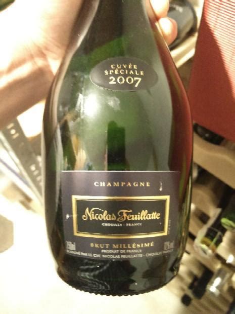 2007 Nicolas Feuillatte Champagne Brut Cuvée Spéciale Millésimé France