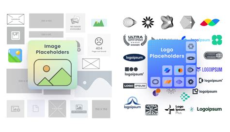 Placeholder UI packs for Images and Logos are now available - MockFlow