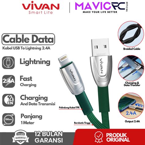 Jual Vivan Btk Ls Kabel Data Cable Lightning Iphone Fast Charging A