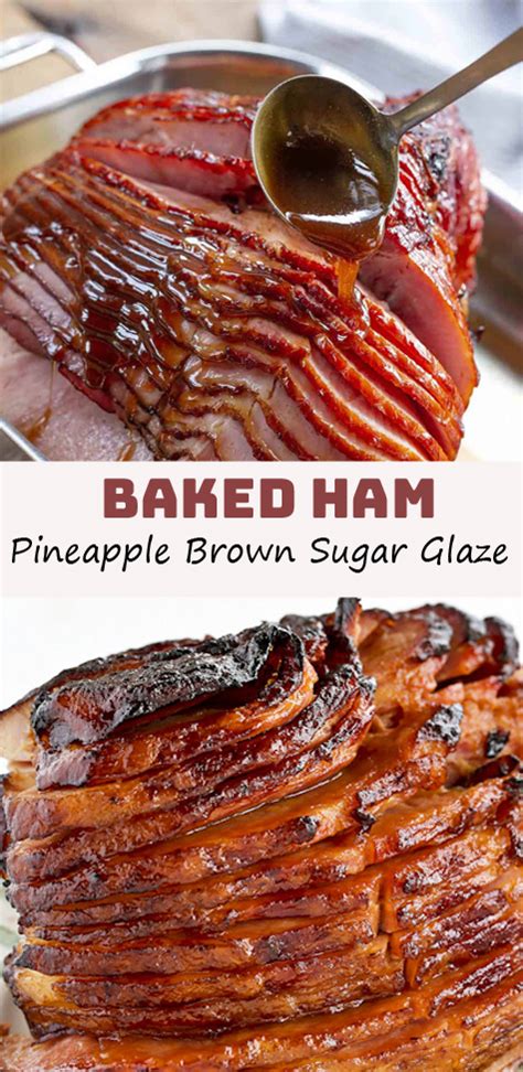 Baked Ham Pineapple Brown Sugar Glaze