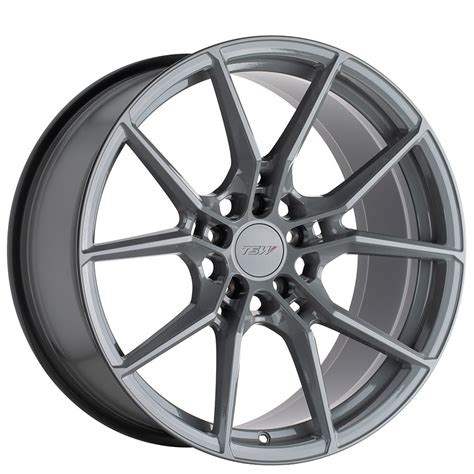 18 Staggered TSW Wheels Neptune Battleship Gray Rotary Forged Rims