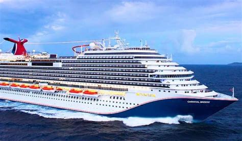 Carnival Cruise Ships Ranked by Size along with Visual Comparison Chart