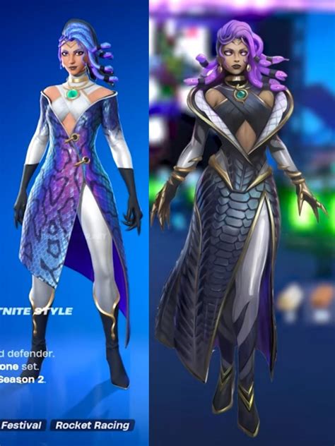 Concept Art Vs Battle Pass Skin Aphrodite Cerberus Medusa R