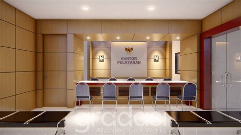 Desain Arsitek Interior Kantor Pelayanan Desa Penganjuran