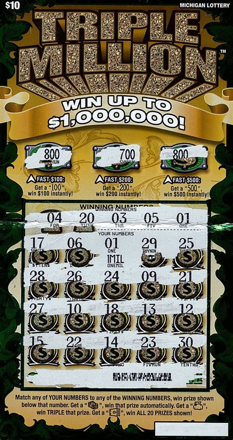 Ohio Man Wins 1 Million Playing The Michigan Lotterys Triple Million