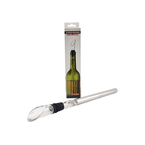 Kit Bast O Resfriador Em A O Inoxid Vel De Vinho Dosador Aerador