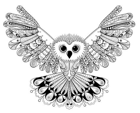 Flying Owl (1) - Doodle is Art