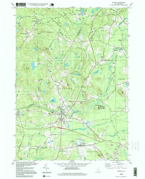 Epping, NH (1995, 24000-Scale) Map by United States Geological Survey ...