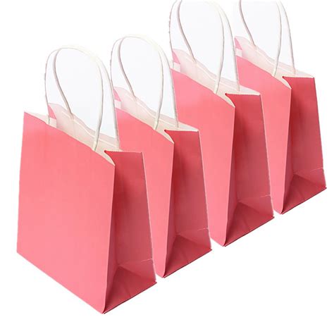 Colorful kraft paper gift bag wedding party handle paper gift bags Sale - Banggood.com