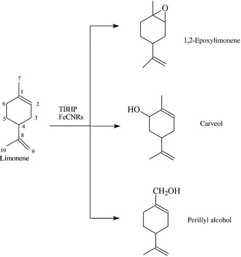 The Formation The Main Products Of Limonene Oxidation With TBHP On