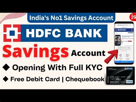 Hdfc Bank Account Opening Online How To Open Hdfc Bank Account Online