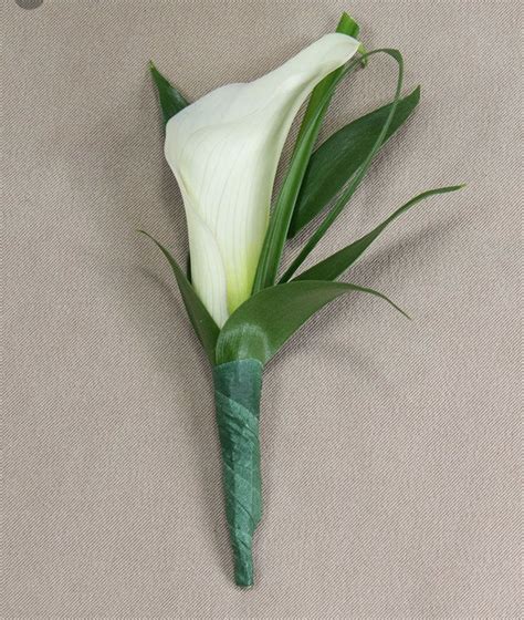 Boutonnières Calla Lily Boutonniere Prom Flowers Wedding Flowers