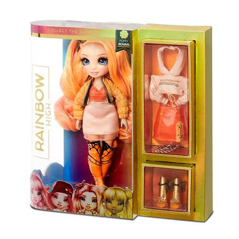 Rainbow Surprise Rainbow High Poppy Rowan Orange Clothes Fashion Doll