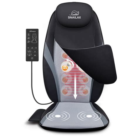 Snailax Shiatsu Neck And Back Massager With Heat Deep Kneading Massage Chair Pad Seat Cushion