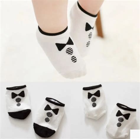 Dhl Ems Free Shipping Lovely Baby Girls Boys Ankle Tuxedo Socks