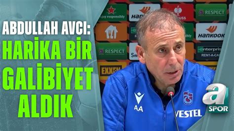 Trabzonspor 4 0 Monaco Abdullah Avcı Maç Sonu Basın Toplantısı