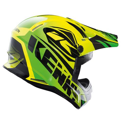 Casco De Motocross Kenny Track Verde Amarillo Cascos Off