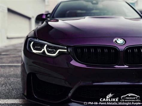 Paint metallic midnight purple wrap for car – CARLIKE WRAP