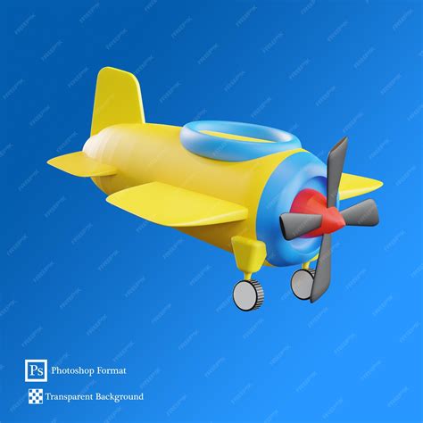 Premium Psd Plane 3d Illustration