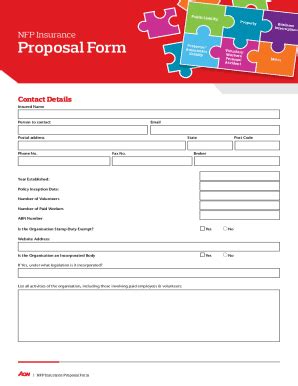 Fillable Online FREE 12 Sample Insurance Proposal Forms In