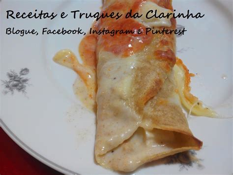 Receitas E Truques Da Clarinha Crepes Gratinados Recheados Pasta