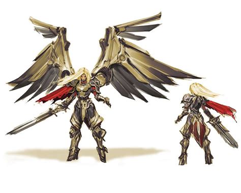 Darksiders Angelic Figures Game Concept Art Concept Art Concept