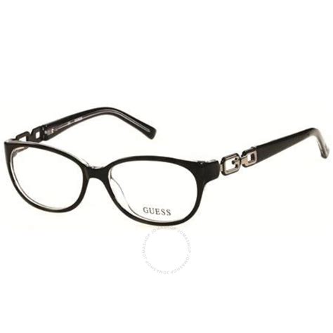 Guess Unisex Black Shield Eyeglass Frames Gu2407b8453 715583961241 Eyeglasses Jomashop