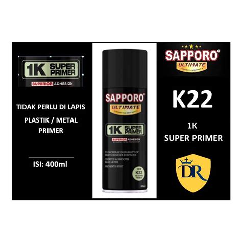 Jual SAPPORO ULTIMATE K22 SUPER PRIMER 1K 400 ML Indonesia Shopee Indonesia