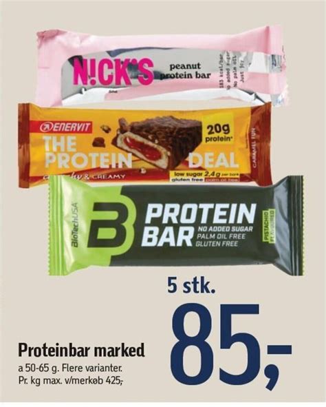 Proteinbar marked tilbud hos Føtex