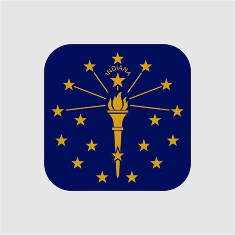 Premium Vector | Indiana state flag vector illustration