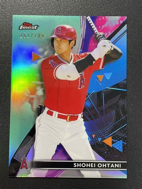 Yahooオークション 199枚限定 大谷翔平 2021 Topps Finest Teal Ref