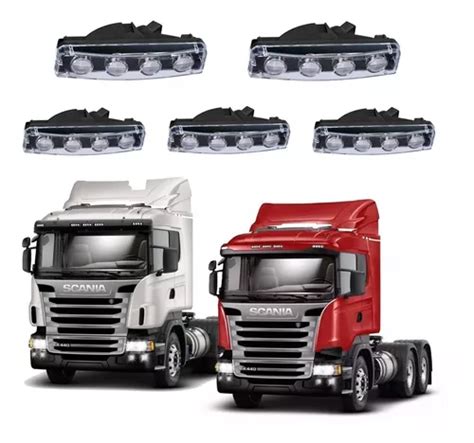 Lanterna Tapa sol Led Soquete Scania S4 07 Kit 5 Uni Frete grátis