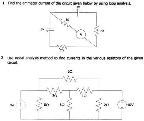 Solved Find The Ammeter Current Of The Circuit Given Below By Using