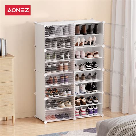 Jual Aonez Rak Sepatu Tertutup Anti Debu Shoe Storage Boxes Minimalis