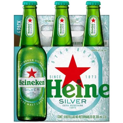 Heineken Silver 6 Pack Botella 355 Ml GuateSelectos Guatemala