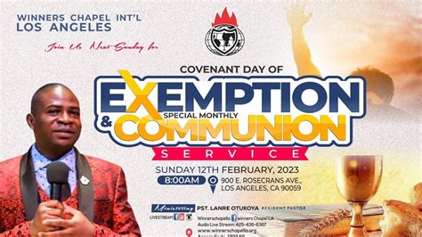 Covenant Day Of Exemption Special Communion Service February