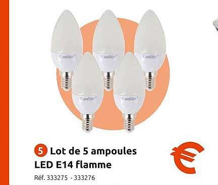 Promo Lot De Ampoules Led E Flamme Chez Mr Bricolage Icatalogue Fr