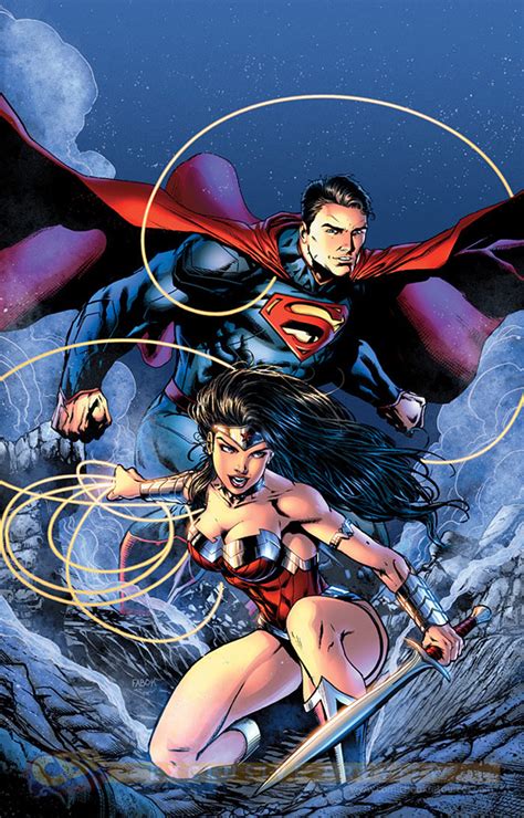 SUPERHÉROES DEL FUTURO PASADO SUPERMAN WONDER WOMAN por Jay Fabok