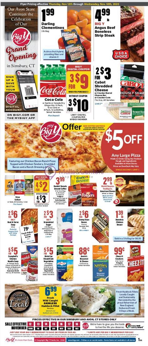 Big Y Weekly Ad Sales And Flyers Specials Mallscenters