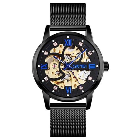 SKMEI 9199 Mechanical Automatic Luxury Casual Analog Skeleton Men S